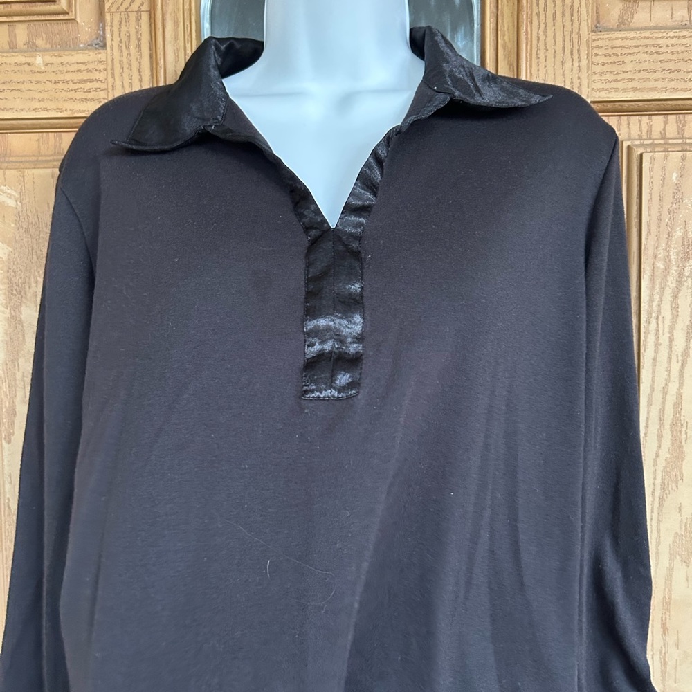 💚3/$25 Josephine Chaus Black Blouse L